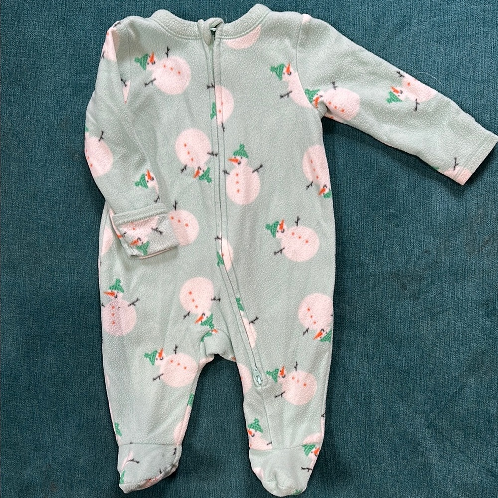 Snowman Print Kids One Piece